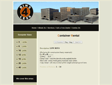 Tablet Screenshot of bins4less.com
